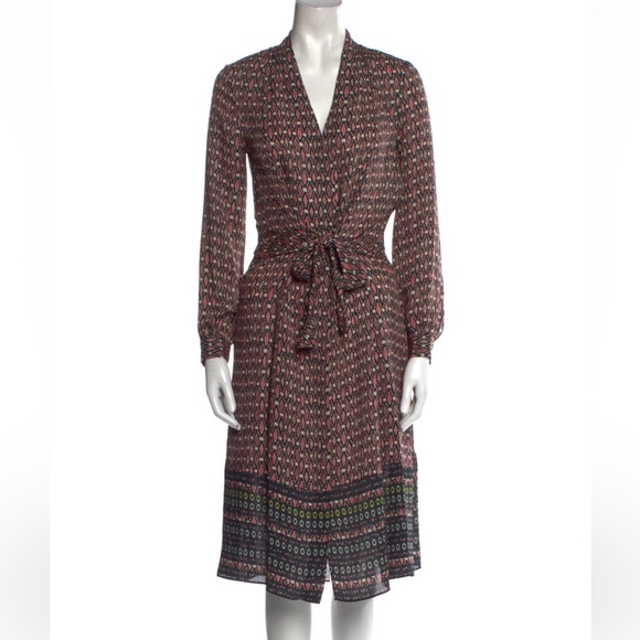 Kobi Halperin Dresses & Skirts - Kobi Halperin long sleeve silk dress sz 14